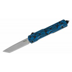 Couteau Hogue Counterstrike OTF AUTO Tanto Lame Acier CPM-20CV Manche G-Mascus Blue Clip Made USA HO34863 - Livraison Gratuite