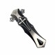 Lot de 2 Couteau Biker ElitEdge Knight A/O Black Lame Acier Inox Dagger Manche Abs Clip Linerlock EE10817BK - Livraison Gratuite