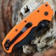 Couteau Demko AD20.5 Shark Lock Orange Manche Grivory Lame Acier AUS-10 Blk IKBS Clip DEMAD205F23B - Livraison Gratuite