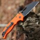 Couteau Demko AD20.5 Shark Lock Orange Manche Grivory Lame Acier AUS-10 Blk IKBS Clip DEMAD205F23B - Livraison Gratuite