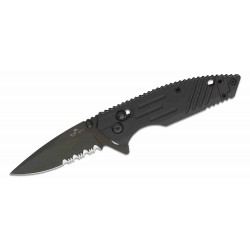 Couteau Bear OPS Mini Rancor IX Lame Acier D2 Serrated Manche Black Zytel USA BCMC900B7BSR - Livraison Gratuite