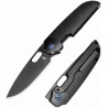 Couteau Kizer Varatas Black Titane Lame Acier S35VN BLK IKBS Frame Lock Clip KI3637A2 - Livraison Gratuite