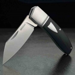 Couteau Begg Knives Traditional Large Slipjoint Lame Acier 14C28N Sheepsfoot Manche Black G10 BG035 - Livraison Gratuite