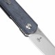 Couteau Kizer Cutlery Feist Denim Manche Micarta Lame Acier 154CM SW IKBS Liner Lock Clip KIV3499C4 - Livraison Gratuite