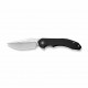 Couteau CIVIVI Bluetick Black Manche G10 Lame Drop Point Acier 14C28N Satin IKBS Linerlock CLip CIVC230501 - Livraison Gratuite