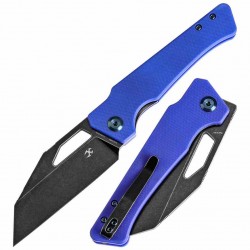 Couteau KANSEPT Egress Blue Manche G10 Lame Acier 14C28N Tanto Reverse BLK Linerlock Clip KT1033A2 - Livraison Gratuite