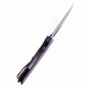 Couteau KANSEPT Egress Purple Manche G10 Lame Acier 14C28N Tanto Reverse BLK Linerlock Clip KT1033A3 - Livraison Gratuite