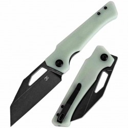 Couteau KANSEPT Egress Jade Manche G10 Lame Acier 14C28N Tanto Reverse BLK Linerlock Clip KT1033A6 - Livraison Gratuite