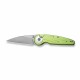 Couteau CIVIVI Starflare Green Manche Alu Lame Wharncliffe Acier Nitro-V Satin IKBS Button Lock CIVC230523 - Livraison Gratuite