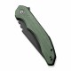 Couteau CIVIVI Bluetick Green Manche Micarta Lame Drop Point Acier 14C28N Blk IKBS Linerlock CIVC230503 - Livraison Gratuite