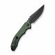 Couteau CIVIVI Bluetick Green Manche Micarta Lame Drop Point Acier 14C28N Blk IKBS Linerlock CIVC230503 - Livraison Gratuite