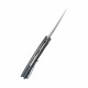 Couteau Kubey Scimitar Black Manche G10 Lame Acier 14C28N Beadblast IKBS Linerlock Clip KUB173K - Livraison Gratuite