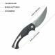 Couteau Kubey Scimitar Black Manche G10 Lame Acier 14C28N Beadblast IKBS Linerlock Clip KUB173K - Livraison Gratuite