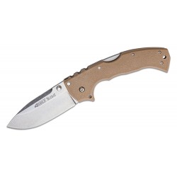 Couteau Cold Steel 4-Max Scout Desert Tan Lame Acier AUS-10A Manche Griv-Ex Lockback CS62RQDTSW - Livraison Gratuite