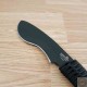 Couteau Linton Cutlery Machette Black Lame Acier Inox Manche ParaCorde Etui Nylon L101062B - Livraison Gratuite