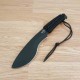Couteau Linton Cutlery Machette Black Lame Acier Inox Manche ParaCorde Etui Nylon L101062B - Livraison Gratuite