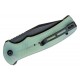 Couteau CIVIVI Cogent Jade Button Lock Manche G10 Lame Acier 14C28N Part Serr IKBS Clip CIVC20038E3 - Livraison Gratuite