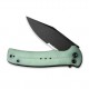 Couteau CIVIVI Cogent Jade Button Lock Manche G10 Lame Acier 14C28N Part Serr IKBS Clip CIVC20038E3 - Livraison Gratuite