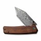 Couteau CIVIVI Bhaltair Guibourtia Damas Lame Tanto Manche Bois IKBS CIVC23024DS1 - Livraison Gratuite