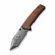 Couteau CIVIVI Bhaltair Guibourtia Damas Lame Tanto Manche Bois IKBS CIVC23024DS1 - Livraison Gratuite