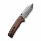 Couteau CIVIVI Bhaltair Guibourtia Damas Lame Tanto Manche Bois IKBS CIVC23024DS1 - Livraison Gratuite