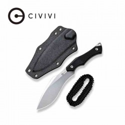 Couteau de Cou CIVIVI Vaquita II Black Lame Kukri Acier Nitro-V Manche G10 Etui Kydex CIVC047C1 - Livraison Gratuite