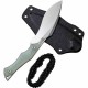 Couteau de Cou CIVIVI Vaquita II Jade Lame Kukri Acier Nitro-V Manche G10 Etui Kydex CIVC047C2 - Livraison Gratuite