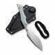 Couteau de Cou CIVIVI Vaquita II Jade Lame Kukri Acier Nitro-V Manche G10 Etui Kydex CIVC047C2 - Livraison Gratuite