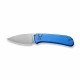 Couteau CIVIVI Qubit Blue Manche Aluminum Lame Acier 14C28N IKBS Clip Button Lock CIVC22030E3 - Livraison Gratuite