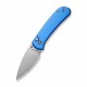 Couteau CIVIVI Qubit Blue Manche Aluminum Lame Acier 14C28N IKBS Clip Button Lock CIVC22030E3 - Livraison Gratuite