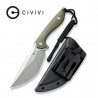 Couteau CIVIVI Concept 22 Green Lame Tanto Acier D2 Manche G10 Etui Kydex CIVC210472 - Livraison Gratuite