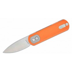 Couteau Vosteed Corgi Pup Trek Lock Orange Manche G10 Lame Acier 14C28N Satin IKBS Clip VOSA0719 - Livraison Gratuite