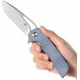 Couteau Kansept Kryo Blue Lame Acier 12C28N SW Drop Point Manche Micarta IKBS Linerlock Clip KT1001M3 - Livraison Gratuite
