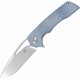 Couteau Kansept Kryo Blue Lame Acier 12C28N SW Drop Point Manche Micarta IKBS Linerlock Clip KT1001M3 - Livraison Gratuite