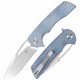 Couteau Kansept Kryo Blue Lame Acier 12C28N SW Drop Point Manche Micarta IKBS Linerlock Clip KT1001M3 - Livraison Gratuite