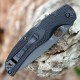 Couteau Spyderco Native Chief Lame Acier CTS-BD1N Combo Black Manche FRN Lockback USA SC244PSBBK - Livraison Gratuite