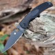 Couteau Spyderco Native Chief Lame Acier CTS-BD1N Combo Black Manche FRN Lockback USA SC244PSBBK - Livraison Gratuite