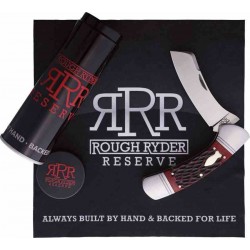 Couteau Rough Ryder Reserve Balboa Red Manche Os Lame Acier D2 Slip Joint Boite Collector RRR039 - Livraison Gratuite