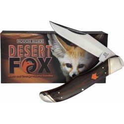 Couteau Rough Ryder Desert Fox Lame Acier 440 Manche Black/Orange G10 RR2307 - Livraison Gratuite