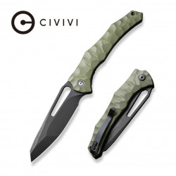 Couteau CIVIVI Spiny Dogfish OD Green Lame Acier 14C28N Black Manche G10 IKBS Linerlock Clip CIVC220063 - Livraison Gratuite