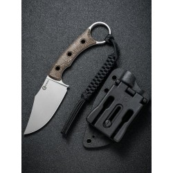 Couteau CIVIVI Midwatch Brown Lame Clip Point Acier N690 Manche Micarta Etui Kydex CIVC20059B2 - Livraison Gratuite