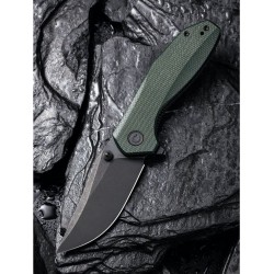 Couteau CIVIVI ODD 22 Green Lame Acier Sandvik 14C28N Manche Micarta IKBS Linerlock Clip CIVC210322 - Livraison Gratuite