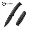 Couteau CIVIVI Cetos Black Lame Acier 14C28N Manche Micarta IKBS Linerlock Clip CIVC21025B2 - Livraison Gratuite