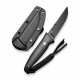 Couteau CIVIVI Tamashii Black Lame Acier D2 Black Manche G10 Etui Kydex CIVC190463 - Livraison Gratuite