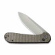Couteau Civivi Elementum Button Lock Dark Green Lame Acier 14C28N Manche Micarta IKBS Clip CIVC2103C - Livraison Gratuite