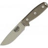 COUTEAU ESEE RAT CUTLERY - RAT Cutlery RC-4 Desert Tan Serrated Knife RC4STD 