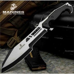  Couteau United Cutlery USMC Covert Ops Machete Reverse Tanto Manche Pakkawood Etui Nylon UC3541 - Livraison Gratuite