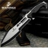  Couteau United Cutlery USMC Covert Ops Machete Reverse Tanto Manche Pakkawood Etui Nylon UC3541 - Livraison Gratuite