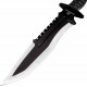 Couteau United Cutlery USMC Bulldog Bowie Lame Acier 3Cr13 Manche Polypropylene Etui Nylon UC3616 - Livraison Gratuite