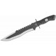 Couteau United Cutlery USMC Bulldog Bowie Lame Acier 3Cr13 Manche Polypropylene Etui Nylon UC3616 - Livraison Gratuite